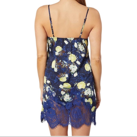 Free People Sunfade Floral Slip Dress in Night Combo Size L NEW - Picture 2 of 13